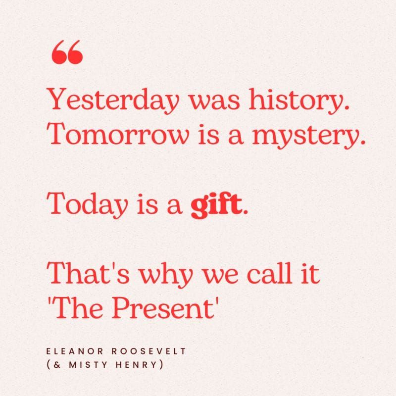 🎁 The Present is the Only Thing That’s Real – Even in Tech DD